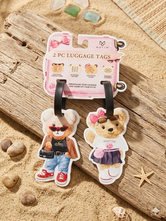 MAYIM Other - Teddy Bear Kids Luggage Tags/Bag Charm - 2 Pack by Mayim. NEW